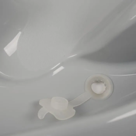 Thermobaby Bañera Lagoon Encanto Gris con Asiento Integrado para Bebé (0-12 meses)