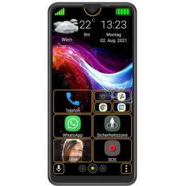 Bea-Fon M6s Plus negro con TPU Case + Displayschutz