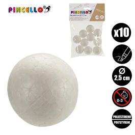 Juego 10 Bolas 2,5Cm Manualidades Poliestileno Pincello (48 Unidades) Juego 10 Bolas 2,5Cm Manualidades Poliestileno Pincello (48 Unidades)