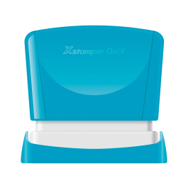 X'stamper Sello Quix Personalizable Color Rojo Medidas 24x49 mm Q-12