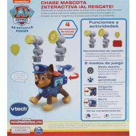 Vtech Patrulla Canina Chase ¡Al Rescate! Juguete Interactivo con Accesorios y Misiones 16,5x12,7x7,8 cm