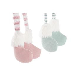 Figura Navidad Fantasia DKD Home Decor Verde Rosa 10 x 53 x 15 cm (2 Unidades) Figura Navidad Fantasia DKD Home Decor Verde Rosa 10 x 53 x 15 cm (2 Unidades)