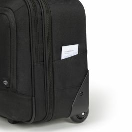 DICOTA D32043-RPET Laptop Roller Multi Eco BASE, Maletín con Ruedas para Portátiles 15-17.3", Poliéster Reciclado, Negro