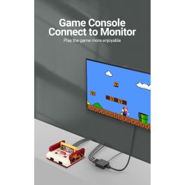 Vention AEFB0 Convertidor RCA a HDMI 1080P@60Hz Metálico Negro para Conectar Dispositivos Antiguos a TV/Proyector Moderno