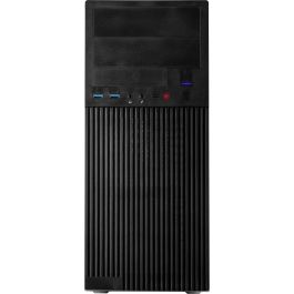 Inter-Tech IT-2815 Linear Midi Tower ATX Negra, compatible con micro ATX y Mini-ITX para PC de Hogar/Oficina