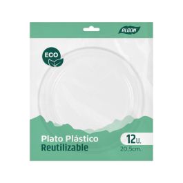 Set de Platos Algon Plástico 20,5 cm 20,5 x 2 cm 12 Piezas (24 Unidades)