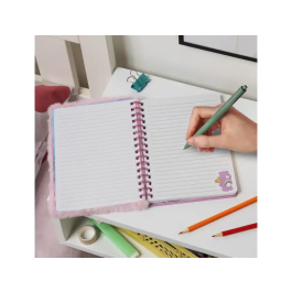Wondee Cuaderno Espiral A5 Osos Amorosos Esponjoso Papelería Original Kawaii