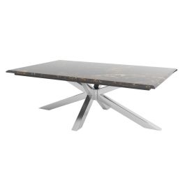 Mesa Centro Moderno DKD Home Decor Plateado 80 x 45 x 130 cm