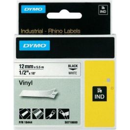 Dymo Rhino ID1-12 S0718600 Cinta de Etiquetas Industrial Adhesiva Vinilo Negro sobre Blanco 12mm x 5.5m Precio: 18.8899997. SKU: B13CCZCK3T