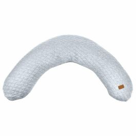 Beaba Big Flopsy Almohada de Lactancia y Maternidad, 170 cm XL, con Microperlas y Funda Extraíble, Gris Jaspeado