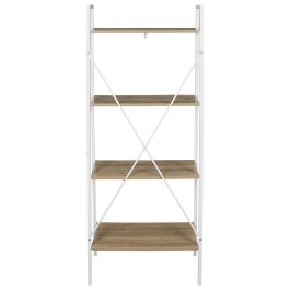Home Deco Factory Estantería 60x32.5 cm Colección Essentiel Modelo Loka Blanca 4 baldas Altura 148 cm