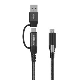 Vivolink USB-C Cable two in one 1,5m Black Precio: 31.58999998. SKU: B1ER7N6HNH