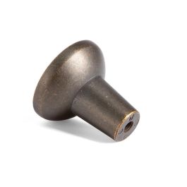 VIEFE Pomo Raviiolo de Zamak con Acabado Latón Antiguo, Distancia Agujero Cuadrado 29x27