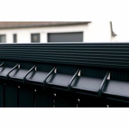 Nature NAT3306130684316 Kit de Lamas para Mampara de Privacidad, Panel Valla Rígida, Medidas 1,225 x 2,50 m, Nivel Privacidad 4/5, Color Negro