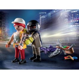 Fuerzas especiales y ladrón playmobil city action