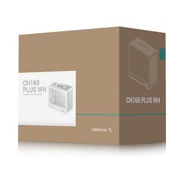DeepCool CH160 PLUS White SFF PC con Vidrio Templado y Diseño Compacto, Blanco