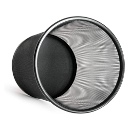 Q-connect Papelera Metálica Rejilla Negra 295x345mm 19 Litros