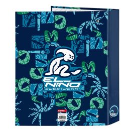 Carpeta de anillas El Niño Glassy Azul marino A4 27 x 33 x 6 cm
