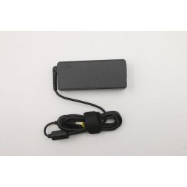 Lenovo 65W AC adapter with slim tip connector, 100-240V input, rectangular design, 89% efficiency, compatible with Lenovo devices. Lenovo 65W AC adapter with slim tip connector, 100-240V input, rectangular design, 89% efficiency, compatible with Lenovo devices.