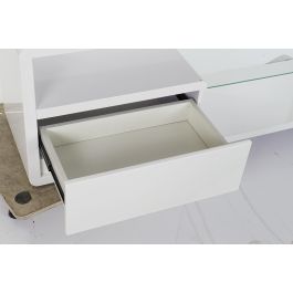 DKD Home Decor Mueble TV Moderno Blanco 140 x 40 x 50 cm