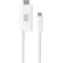 4smarts Cable USB-C a HDMI con Power Delivery 2m. Blanco