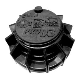 Aqua Control Turbina Aspersor Emergente Pro 03 10.5cm Alcance 7-15m Conexión 3/4" Hembra Polietileno Negro