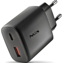 NGS Cargador de Pared GaN ERA 45W BLACK, 45W, 2 Puertos (USB-C + USB-A), Carga Rápida Precio: 13.50000025. SKU: B1GJSBX5TP