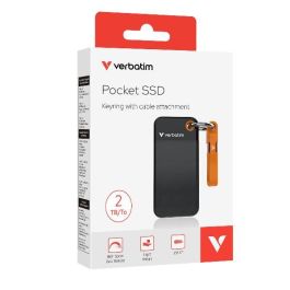 Verbatim SSD Llavero Disco Duro Externo 2TB USB-C 3.2 Gen 2 Negro Y Naranja