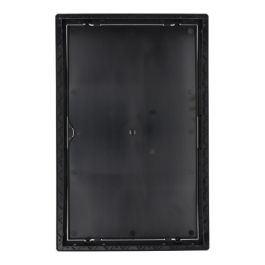 Edm Tapa de registro rectangular empotrable ABS 25x40cm gris antracita apta para pladur