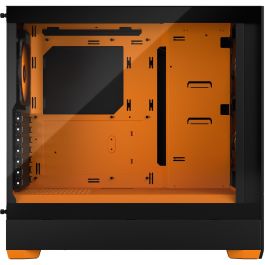 Fractal Design Pop Air RGB Orange Core TG Clear Tint Torre PC ATX Naranja/Negro, Vidrio Templado, Iluminación Multi