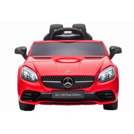 Tachan Coche de Batería Mercedes-Benz SLC 12V Rojo con Licencia, Doble Motor, Luces, Sonidos y USB