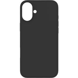 eSTUFF Funda INFINITE RIGA para iPhone 16 - Silicona Negra - 93% Material Reciclado