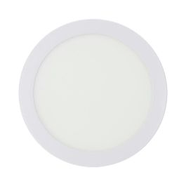 Edm Downlight LED Superficie Redondo Blanco 20W 1500lm 4000K Luz Día Ø 22 x 3 cm