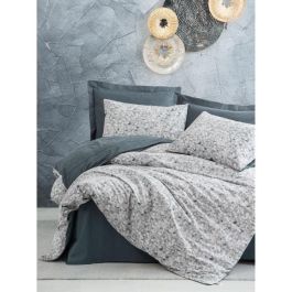 Juego de cama - 1 funda nórdica 220x240 cm + 2 fundas de almohada 60x60 cm - 100% algodón - Antracita Precio: 53.18192. SKU: B1GPM626BF