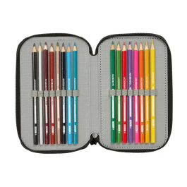 Portatodo Batman Negro 12,5 x 19,5 x 5,5 cm 37 Piezas