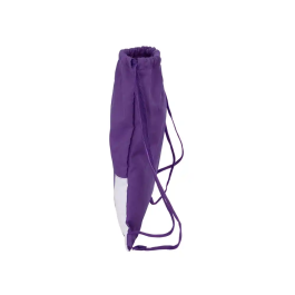 Bolsa Mochila con Cuerdas Real Valladolid C.F. Blanco Morado 35 x 40 x 1 cm
