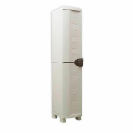 Plastiken SPACESAVER 35 Armario Alto de Resina 1 Puerta con Estantes y Cerradura - 35x45x184 cm - Interior y Exterior, Topo/Beige Precio: 133.50000059. SKU: B1FJE7ZEZY