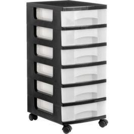 Archivo 2000 Cajonera 2000 6 Cajones Transparentes 6 Litros Carcasa Negra con Ruedas 390x290x685 mm Precio: 67.78999953. SKU: B1KJYXGXBF