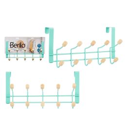 Percha Metal 10 Ganchos Madera Menta Berilo 35X17CM (6 Unidades) Precio: 30.50000052. SKU: B1HSJRKEF9