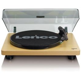 Lenco L-30 Tocadiscos Tracción por Correa Semiautomático con USB Madera 33/45 RPM