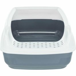 Trixie TRI4011905403977 Caja de arena Delio con borde 38x20x50 cm Estampado gris y blanco