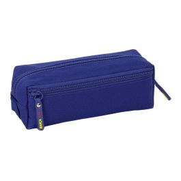 Safta Estuche Escolar Portatodo Triple F.C. Barcelona 1ª Equipación 25/26 con Goma Elástica y 3 Cremalleras 22 cm