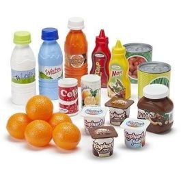 Ecoiffier Chef Pack Accesorios Cocina Dinette - Set de Alimentos de Juguete: Botellas, Leche, Ketchup, Yogures y Naranjas +18 meses Ecoiffier Chef Pack Accesorios Cocina Dinette - Set de Alimentos de Juguete: Botellas, Leche, Ketchup, Yogures y Naranjas +18 meses