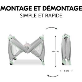 Hauck HAU1731647250787 Cuna de viaje Sleep N Play Go Plus 60x120 cm desde el nacimiento, Plegable con Ruedas - Dusty Mint