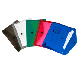 Liderpapel Carpeta Dossier Broche Polipropileno Negro Opaco DIN A5 Capacidad 50 Hojas