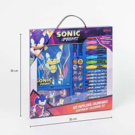 Set Papelería Coloreable Display Sonic 30.0 X 30.0 X 2.5 Cm