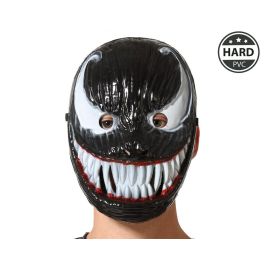 Máscara Negra de Monstruo con Sonrisa Blanca Sangrienta - Diseño Agresivo para Halloween y Carnavales Precio: 1.49999949. SKU: B19L9WWEGF
