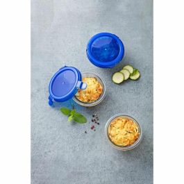Pyrex COOK & GO Caja Redonda de Vidrio con Tapa 11 x 6 cm