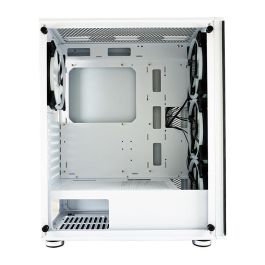 LC-Power 803W Midi Tower Gaming RGB Negro/Blanco ATX Micro-ATX Mini-ITX Vidrio Templado para Juegos