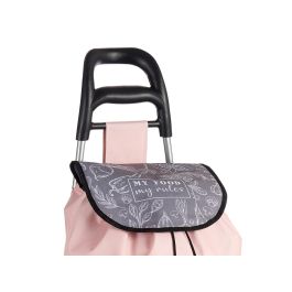 Kinvara Carro de Compra My Food Rosa 20x34x95 cm Capacidad 3300 ml (Set de 10)